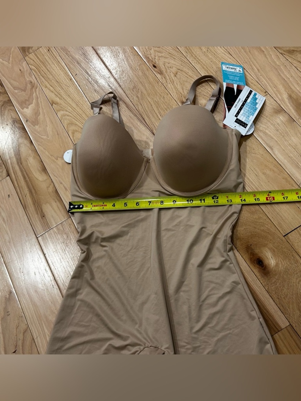 NWT Spanx Strapless Cupped Shaping Bodysuit - Neutral Beige - Women’s Size 1X - Picture 6 of 7